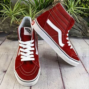 Vans Sk8-Hi Autumn Red Trainers Sneakers
